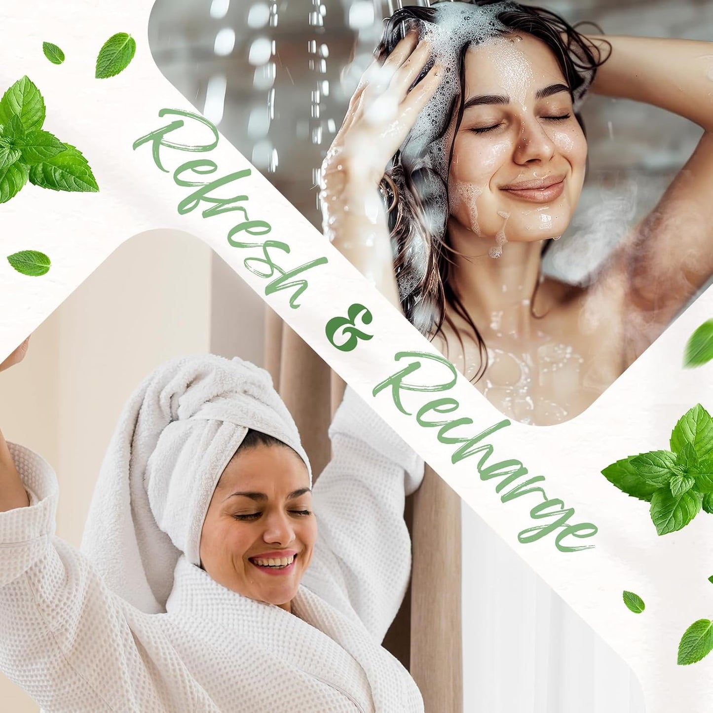 Shower Steamers Aromatherapy BLRIET 8 Pack Birthday Gifts for Women, Men, Teens, Mint Shower Bombs with Natural Essential Oil, Stress Relief and Relaxation, Gifts for Him & Her, Spa Gifts