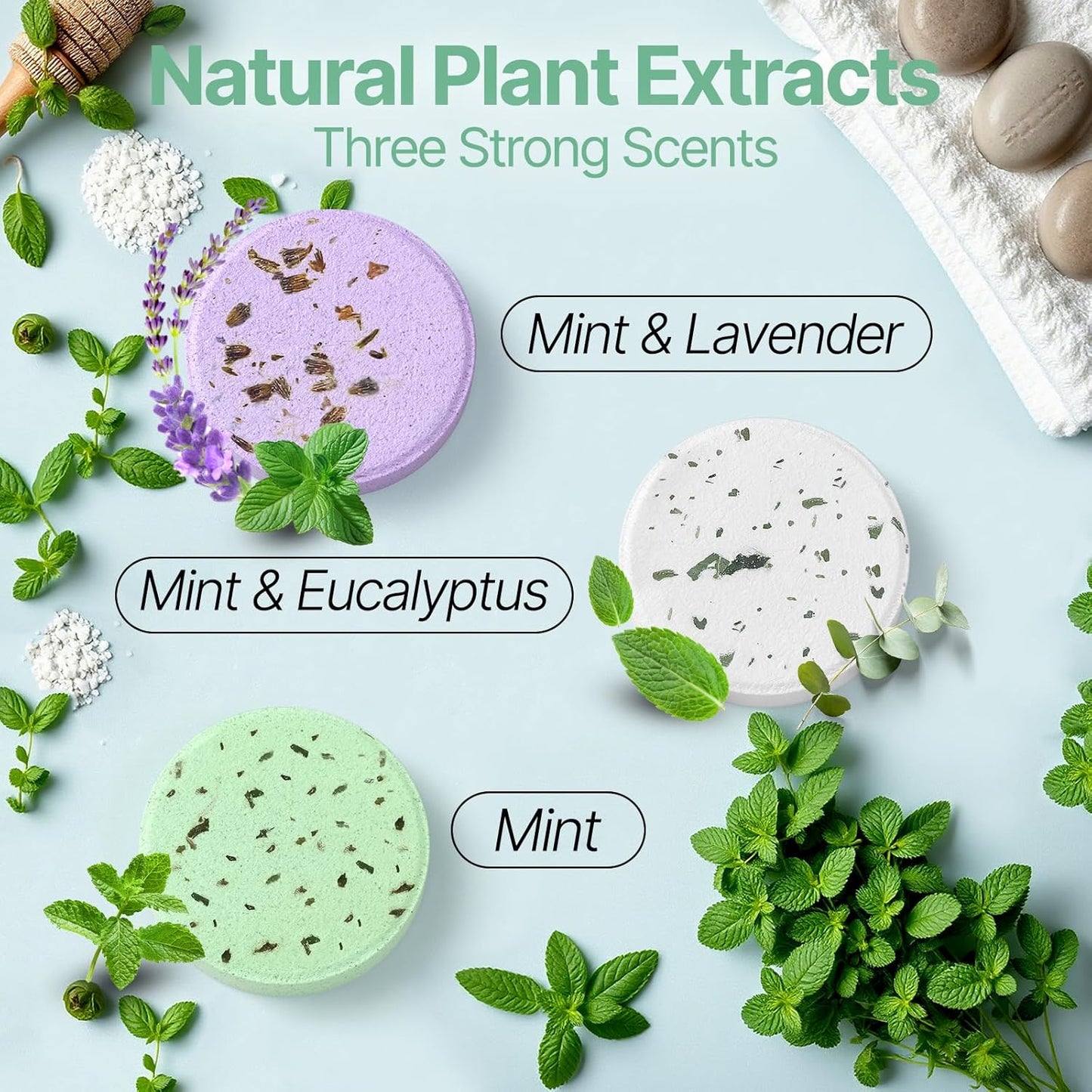 Shower Steamers Aromatherapy 18 Pack Gifts for Women Birthday Mother Day Gift Natural Essential Oils Shower Bombs Stress Relief Mint and Lavender Relaxation for Mom, Men, Teens, Adults, Him & Her